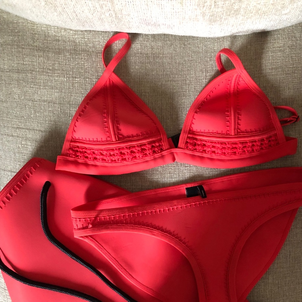 Red Triangl bikini top and bottom